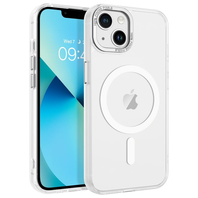BENTOBEN Case for Iphone 13/14 6.1" Slim Translucent Matte Magnetic Shockproof Anti Slip Case White