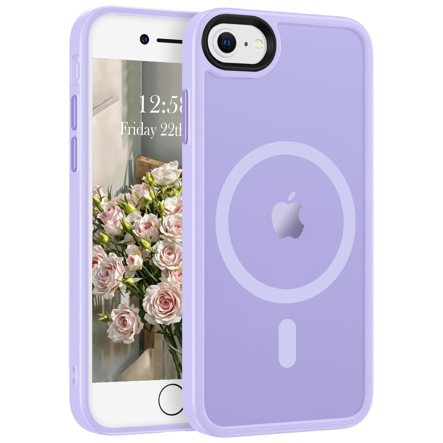 BENTOBEN Case for iPhone 8/ 7/ SE(2022/2020) Compatible with Mag-safe Matte Shockproof Anti-Scratch Protective Cover, Light Purple