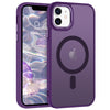 BENTOBEN Case for iPhone 11, 6.1 inch Slim Translucent Matte Magnetic Shockproof Protective Cover, Dark Purple