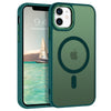 BENTOBEN iPhone 11 Case , Slim Translucent Matte Magnetic Case Tpu Shockproof Protective Anti Slip Women Men Cover Case for iPhone 11 6.1", Dark Green