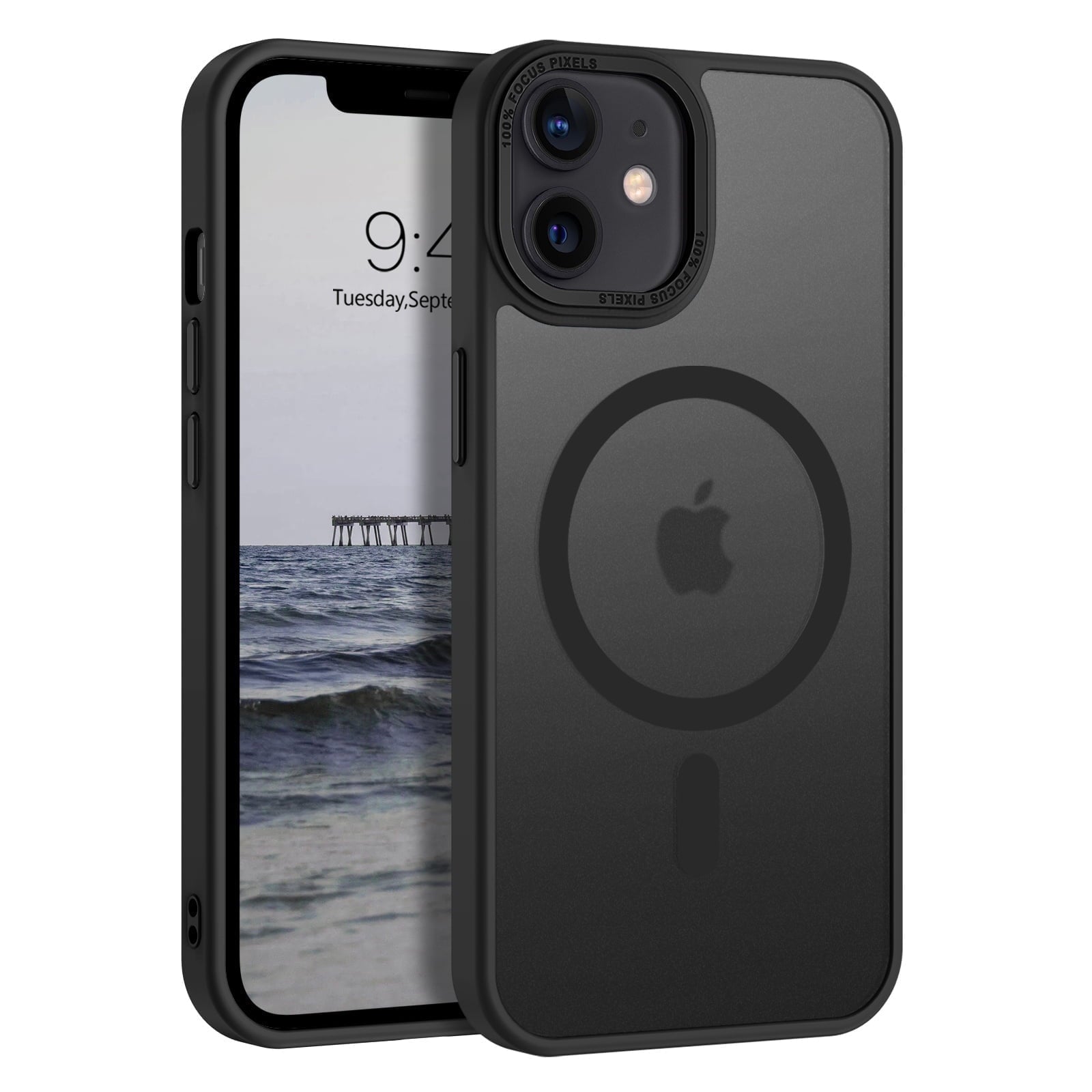 BENTOBEN Case for iPhone 12/12 Pro, 6.1" Slim Translucent Matte Magnetic Shockproof Protective Anti Slip Cover