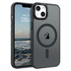 BENTOBEN Case for iphone 13/ iphone 14, 6.1 inch Slim Translucent Matte Magnetic Shockproof Protective Anti Slip Case for iphone 13/14 6.1" Dark Gray