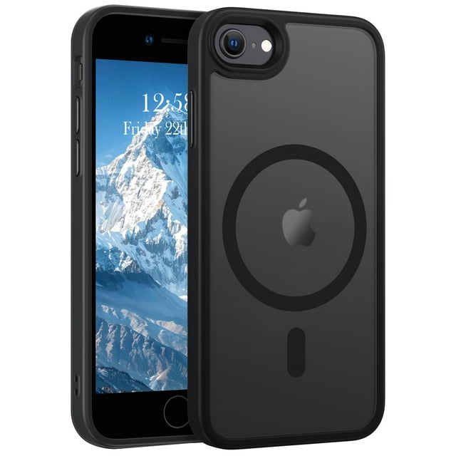 BENTOBEN Case for iPhone 8/ 7/ SE(2022/2020) Compatible with Mag-safe Matte Shockproof Anti-Scratch Protective Cover, Dark Gray