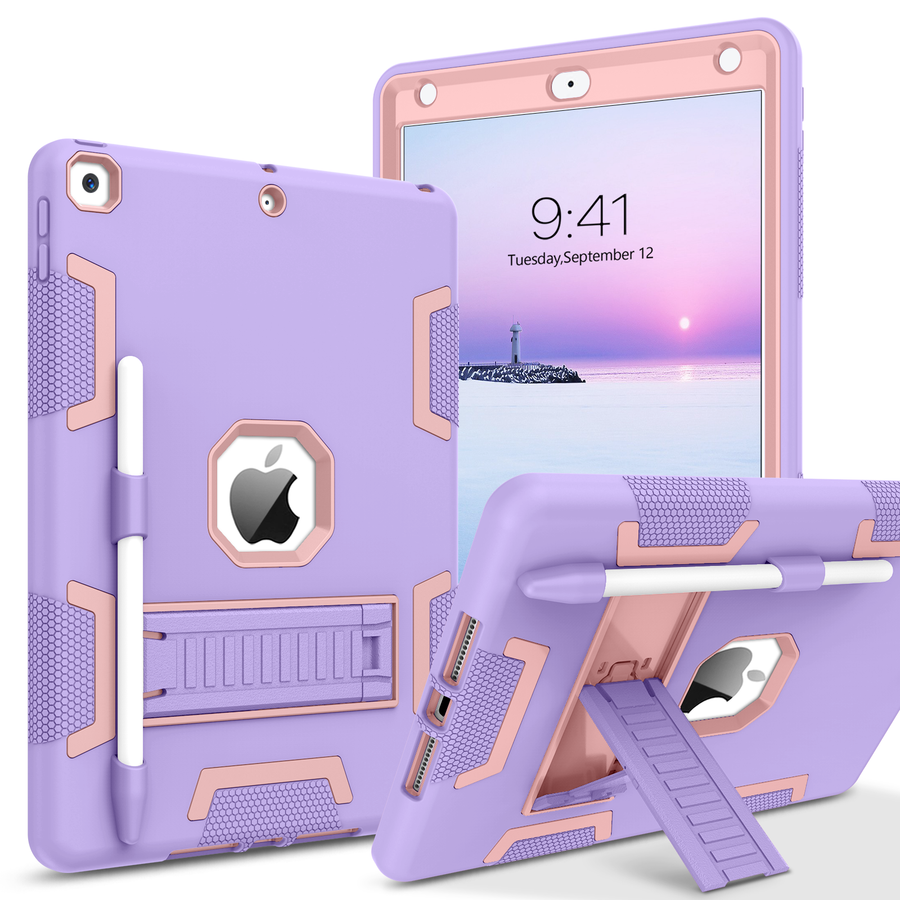 BENTOBEN iPad 9th Generation Case with pencil holder, iPad 8th/7th Gen Case, 3 in 1 Shockproof iPad 10.2'' Protective Cover Case with Stand Pencil Holder