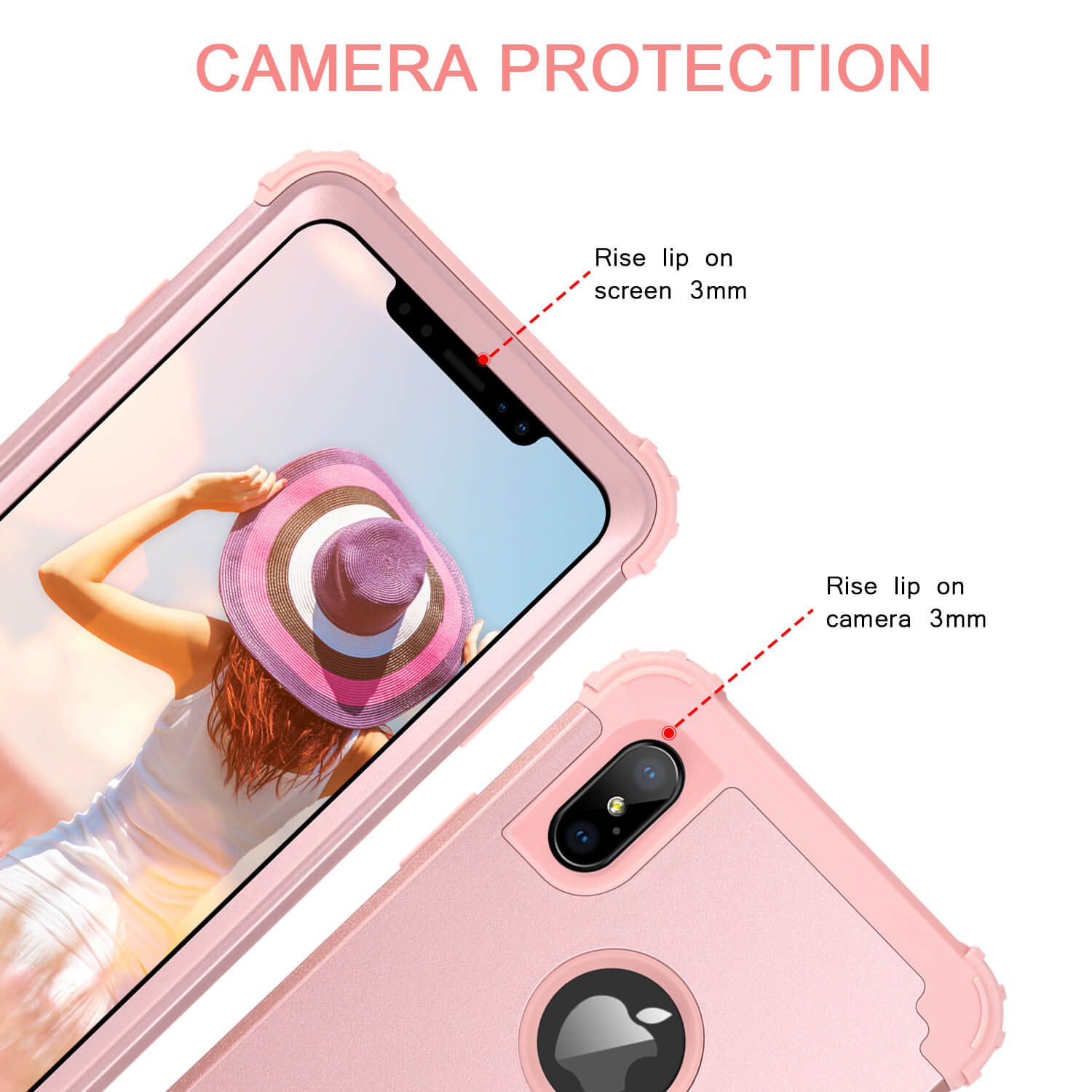 BENTOBEN Funda para iPhone Xs Max, funda para iPhone Xs Max, resistente 2  en 1, cuerpo completo, resistente, protección a prueba de golpes, híbrida  de