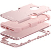 BENTOBEN 3 in 1 Hybrid Hard PC Covers Soft Rubber Bumper Protective Case for iPhone 8 Plus / 7 Plus Cute Rose Gold - BENTOBEN