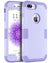BENTOBEN 3 in 1 Hybrid Hard PC Soft Silicone Shockproof Slim Phone Case for iPhone 8 Plus / 7 Plus (5.5") Romantic Light Purple