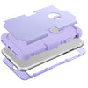 BENTOBEN 3 in 1 Hybrid Hard PC Soft Silicone Shockproof Slim Phone Case for iPhone 8 Plus / 7 Plus (5.5") Romantic Light Purple - BENTOBEN