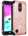 BENTOBEN  2 in 1 Faux Leather Protective Case for LG K20 Plus/LG K20 V/LG K20/LG K10/LG LV5, Rose Gold - BENTOBEN
