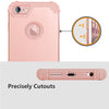 BENTOBEN 3 in 1 Shockproof Anti Slip Full-Body Protective Case for iPhone 6/6S-Rose Gold - BENTOBEN