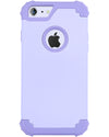 BENTOBEN 3 in 1 Shockproof Anti Slip Full-Body Protective Case for iPhone 6/6S-Purple - BENTOBEN
