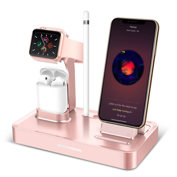 Rose gold apple charging station new arrivals