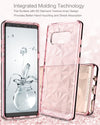BENTOBEN Clear Crystal Slim 3D Prism Pattern [Support Wireless Charging] Design Hybrid TPU PC Bumper Shockproof Protective Phone Case for Samsung Galaxy Note8 (2017) Black - BENTOBEN