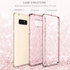 Samsung Galaxy Note 8, Hybrid TPU PC Bumper Shockproof Protective Phone Case for Girls Women, Rose Gold - BENTOBEN