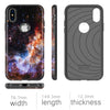 BENTOBEN Case for Apple iPhone XS 2018 / iPhone X / 10, Stylish Nebula Stars Space Design Phone Cover Dual Layer Heavy Duty Protective Shockproof Rugged Bumper Phone Cases for iPhone XS/X 5.8 Inch - BENTOBEN