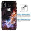 iPhone X Case, BENTOBEN Nebula Galaxy Slim Shockproof Protective Case for Apple iPhone X / 10 Blue - BENTOBEN